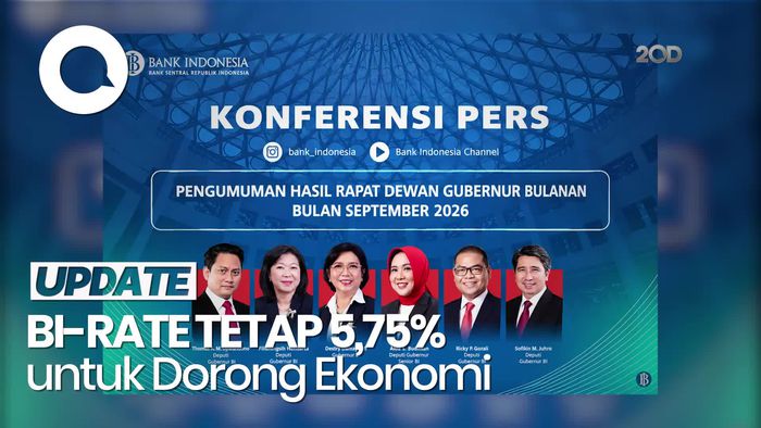BI-Rate Tetap 5,75% untuk Dorong Pertumbuhan