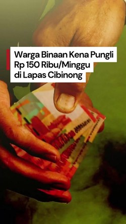 Video Ombudsman: Ada Pungli ke Warga Binaan Rp 150 Ribu/Minggu di Lapas Cibinong