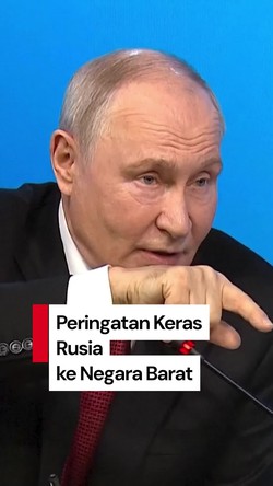 Video Putin: Bantuan Barat untuk Ukraina Berarti Ikut Perang Lawan Rusia