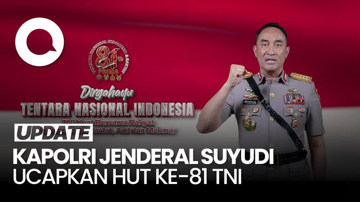 Video Kapolri Ucapkan HUT ke-81 TNI: Bersama Rakyat Melangkah untuk Indonesia