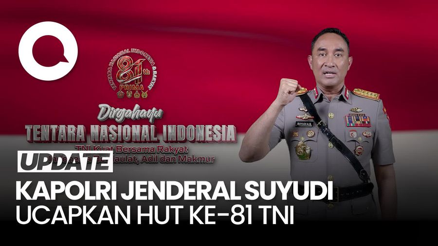 Video Kapolri Ucapkan HUT ke-81 TNI: Bersama Rakyat Melangkah untuk Indonesia