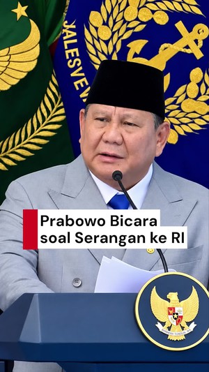 Video Prabowo Bicara soal Serangan ke RI: Ekonomi Diganggu-Kekayaan Dicuri