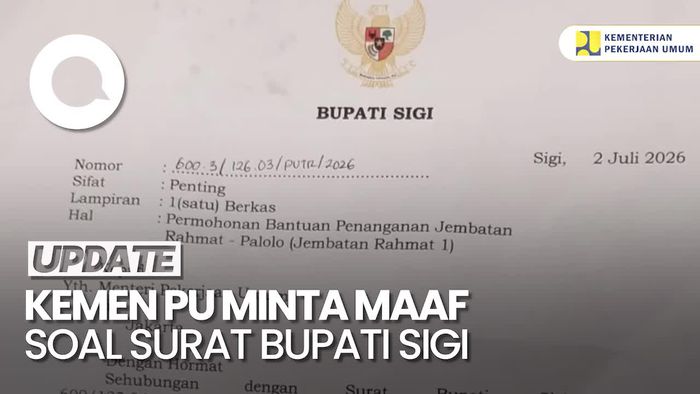 Video Kemen PU Minta Maaf soal Viral Surat Bupati Sigi, Pastikan Sudah Diarsipkan