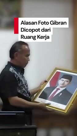 Video Alasan Wakil Ketua DPRD Sukabumi Copot Foto Gibran: Saya Malu