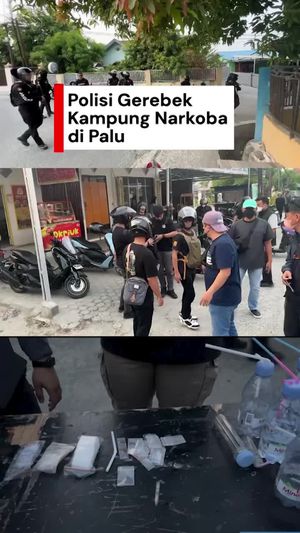 Video: Polisi Gerebek Kampung Narkoba di Palu, 2 Pengguna Ditangkap