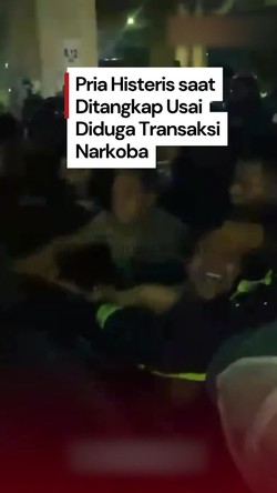 Video Pria di Bogor Histeris saat Ditangkap Usai Diduga Transaksi Narkoba