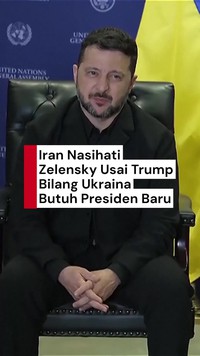 Video Iran Nasihati Zelensky: Jadi Musuh AS Bahaya, Tapi Berteman Bisa Fatal