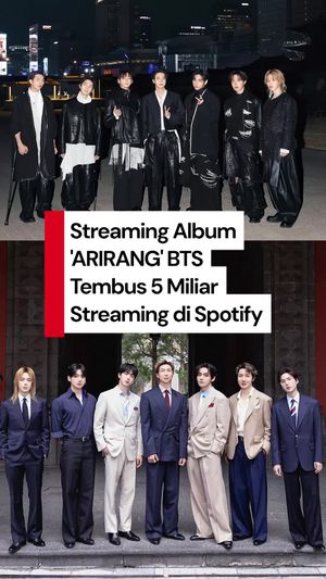 Video: Album ARIRANG BTS Rajai Streaming di Spotify Tahun Ini, Tembus 5 M!