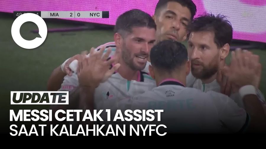 Video: Inter Miami Menang 2-0 Vs NYFC, Messi Cetak 1 Assist