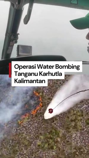 Video Operasi Water Bombing di Taman Nasional Tanjung Puting