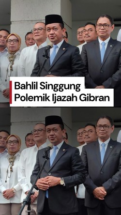 Video Bahlil Soal Polemik Ijazah Gibran: Bagian dari Demokrasi