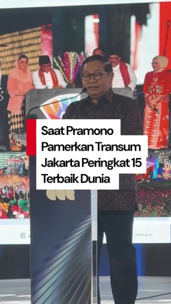 Video Transum Jakarta Peringkat 15 Dunia, Pramono: Ungguli Tokyo-New York