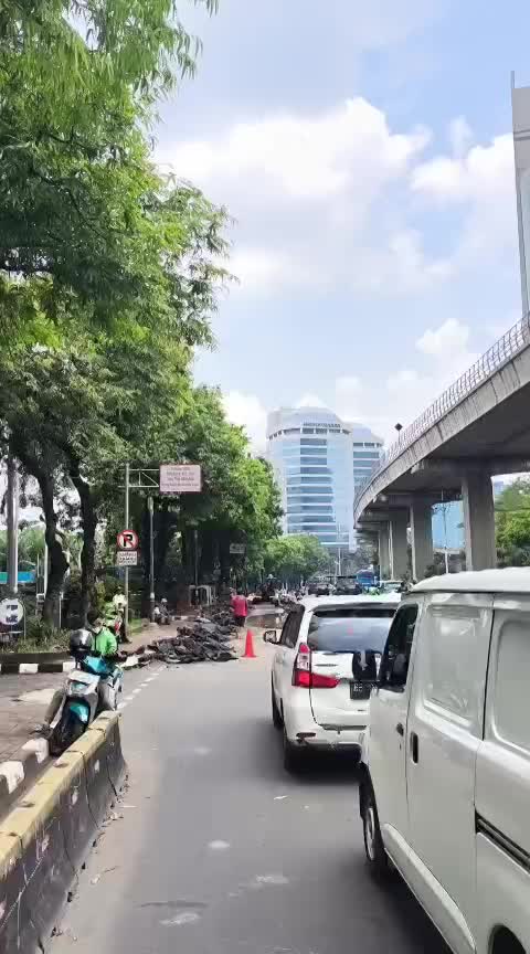 Jalan Raston Perbaikan Jalan di Kawasan Jalur Lambat Jalan Rasuna Said • #Lalulintas ...