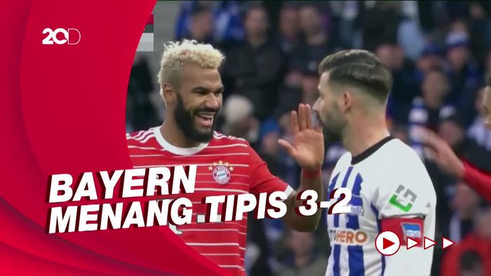 Sengit! Tonton Gol-gol Hertha Berlin Vs Bayern Munich