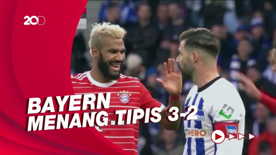 Sengit! Tonton Gol-gol Hertha Berlin Vs Bayern Munich