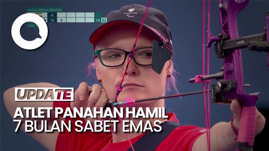 Aksi Grinham Atlet Panahan Inggris Sabet Emas Paralimpiade saat Hamil 7 Bulan