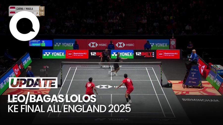 Video Momen Leo/Bagas Atasi Sabar/Reza dan Lolos ke Final All England 2025