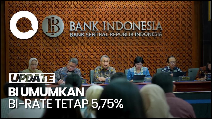 Bank Indonesia Umumkan BI-Rate Tetap 5,75%